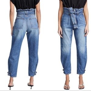 Veronica Beard Addie Paperbag High rise Jeans 27
